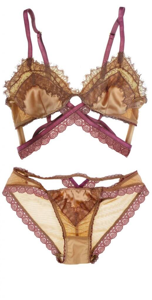 Uye Surana Rose Petal Bralette Set
