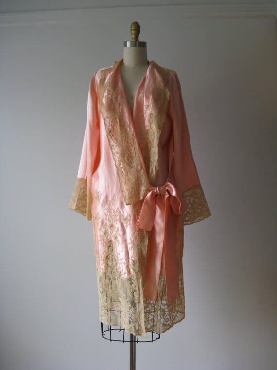 Vintage 1920s Silk Robe, via Etsy