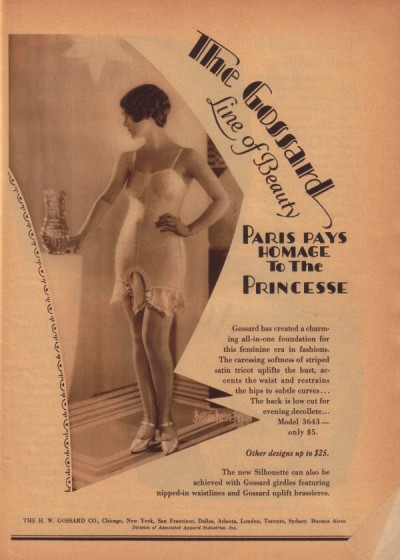 1926 Gossard ad, via flickr.