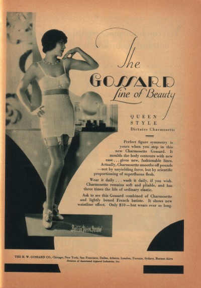 A late 1920s lingerie advertisement