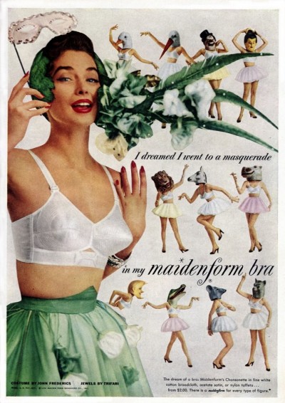 1954 lingerie advertisement