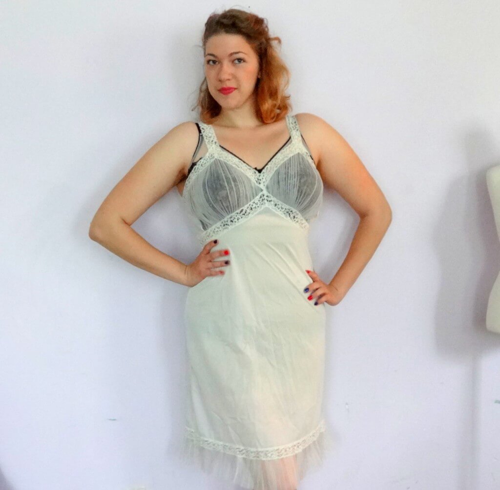 Vintage 1950's White Full Slip - $26.00