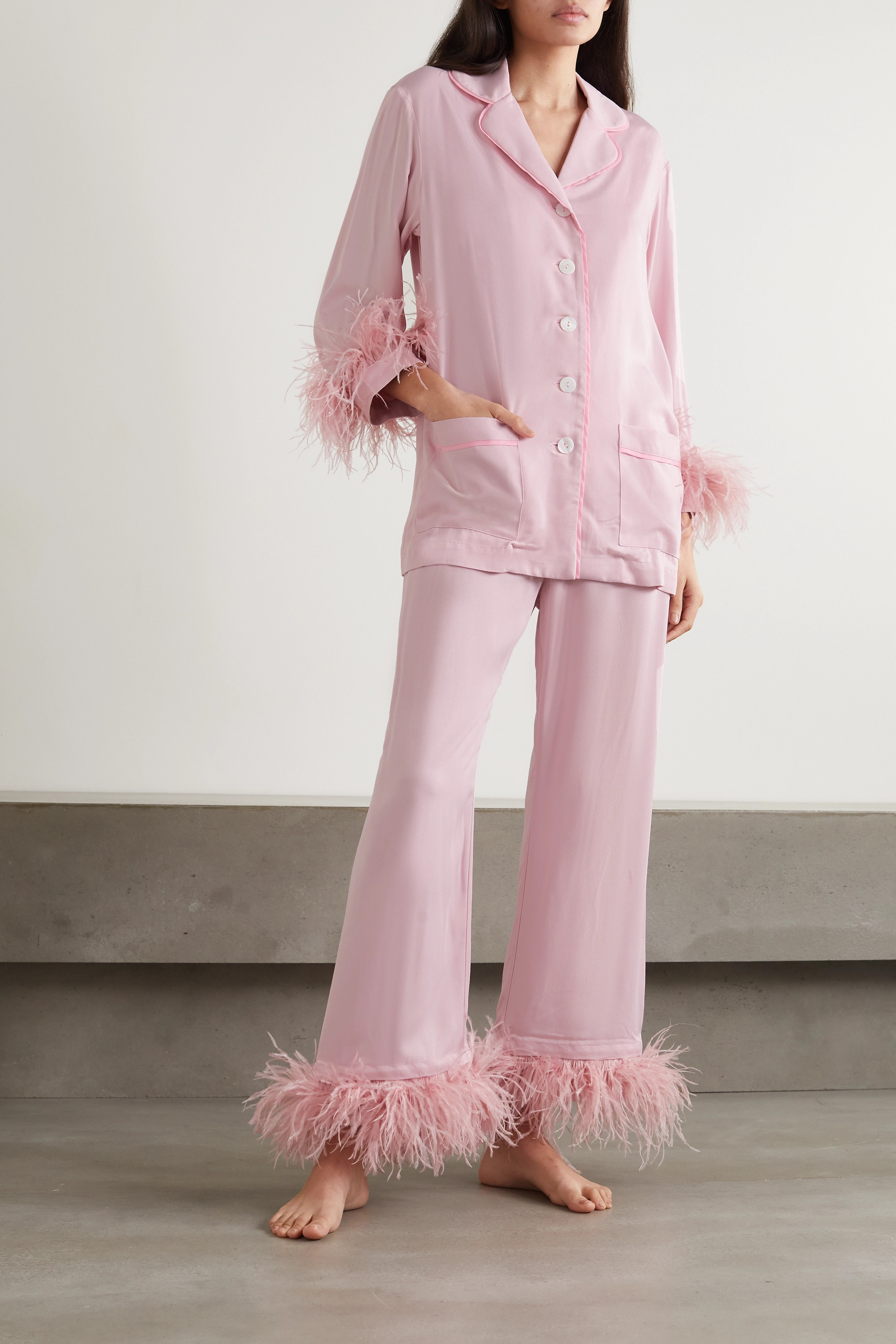 Sleeper Double Feather Party Pajamas, $320 via Net-a-Porter